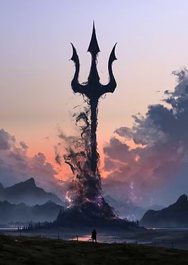 Mysterious Trident in a Cosmic Landscape