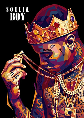 Soulja Boy Pop Art Portrait