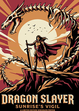 Dragon Slayer Sunrise Vigil Poster