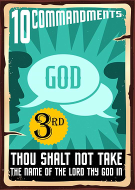 Third Commandment Poster