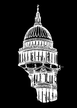 St. Paul's Cathedral Silhouette