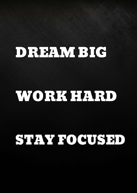 Inspirational Text on Black Background