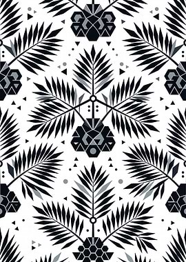 Geometric Tropical Leaf Pattern