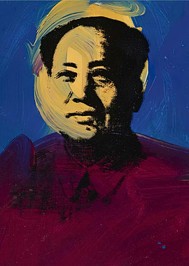 Mao Zedong Pop Art Portrait, andy warhol pop art