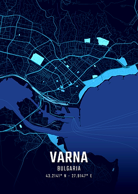 Varna Midnight City Map