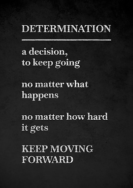 Determination Motivational Quote
