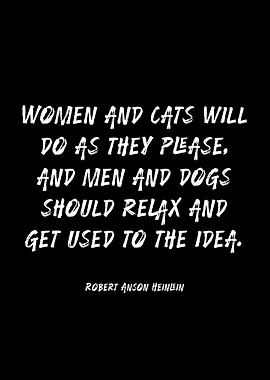 Women and Cats Quote
