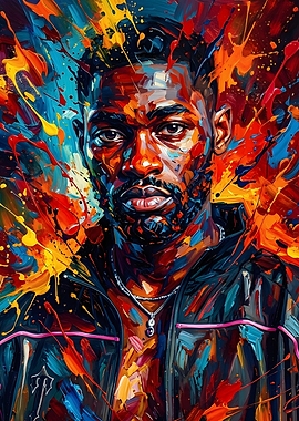 Vibrant Portrait of a Man