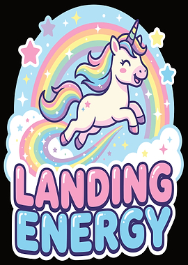 Cute Unicorn Landing Energy