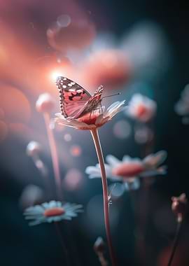 Butterfly on a Daisy
