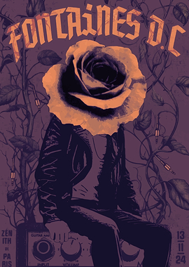 Fontaines D.C. Rose Poster