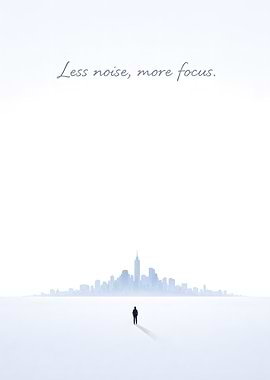 Man facing city skyline