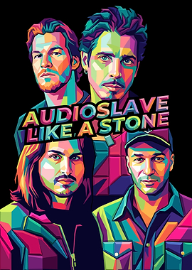 Audioslave Like a Stone Pop Art