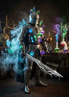 Alchemist Knight with Potion Armor