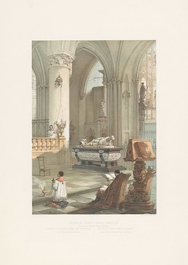 Interior of a Church with a Tomb
