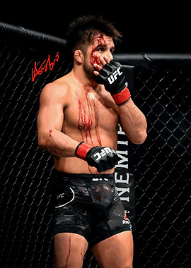 Henry Cejudo MMA Fighter in Octagon
