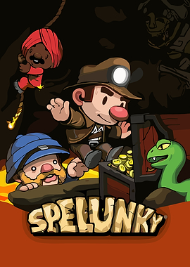 Spelunky Game Cover Art