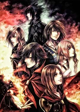 Final Fantasy Characters in Dramatic Pose