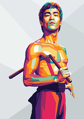 Nunchucks Pop Art