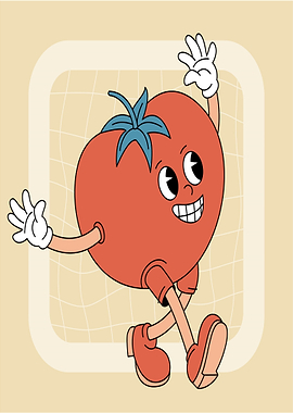 Dancing Tomato Character