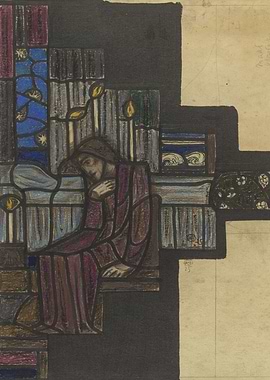 Figure in Stained Glass Design