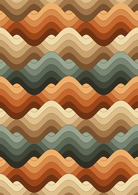 Retro Wavy Pattern