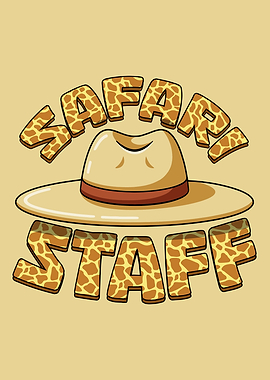 Safari Staff Text Art