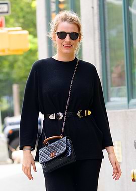 Blake Lively in Black Outfit