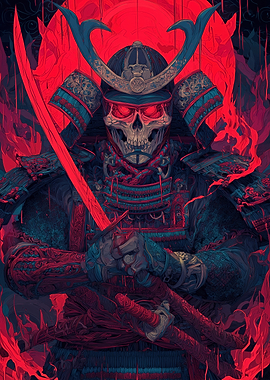 Skeleton Samurai Warrior