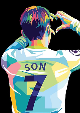 Son 7 Heart Gesture Pop Art