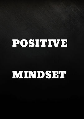 Positive Mindset Text Art