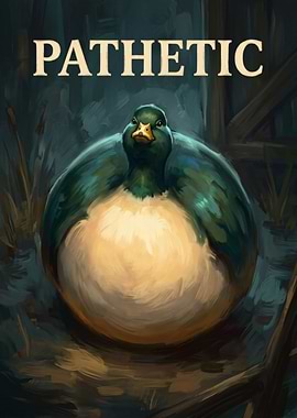 Pathetic Fat Duck Painting