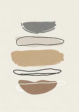 Abstract Stacked Shapes