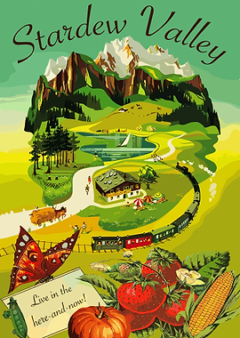 Stardew Valley Vintage Poster
