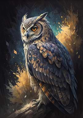 Majestic Owl Painting