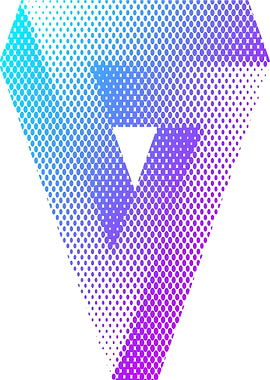 Abstract Diamond Halftone Gradient