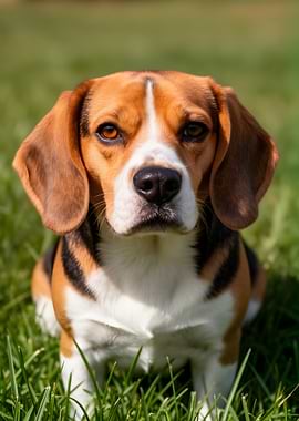 Beagle Dog Portrait
