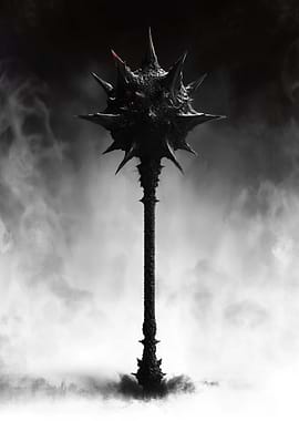 Dark Spiked Mace