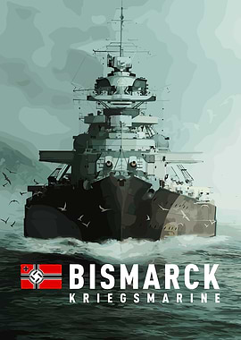 Bismarck Battleship Poster