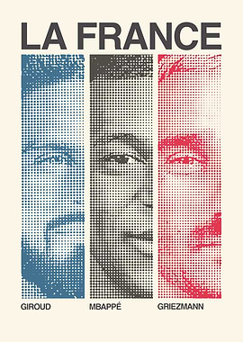 France National Football Team Trio