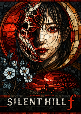 Silent Hill f Stained Glass Art