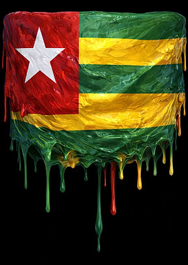 Dripping Togo Flag