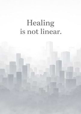 Healing is not linear text art