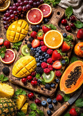 Vibrant Assortment of Fresh Fruits