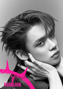 Yeonjun Black and White Portrait