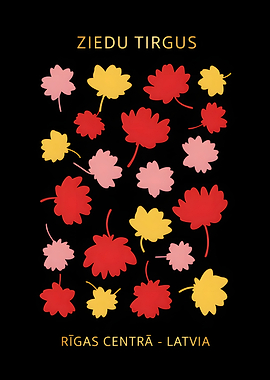 Floral Design with Text