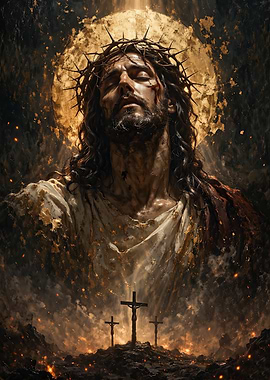 Jesus Christ with Crown of Thorns