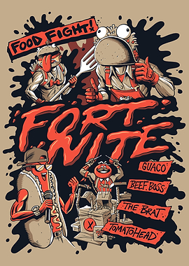 Fort Frite Food Fight Frenzy