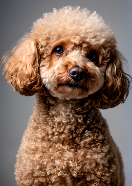 Adorable Toy Poodle Portrait