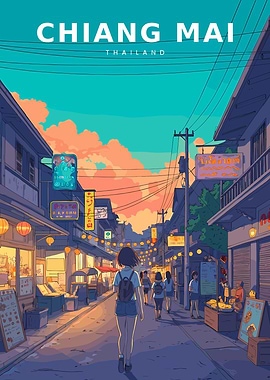 Chiang Mai Street Scene